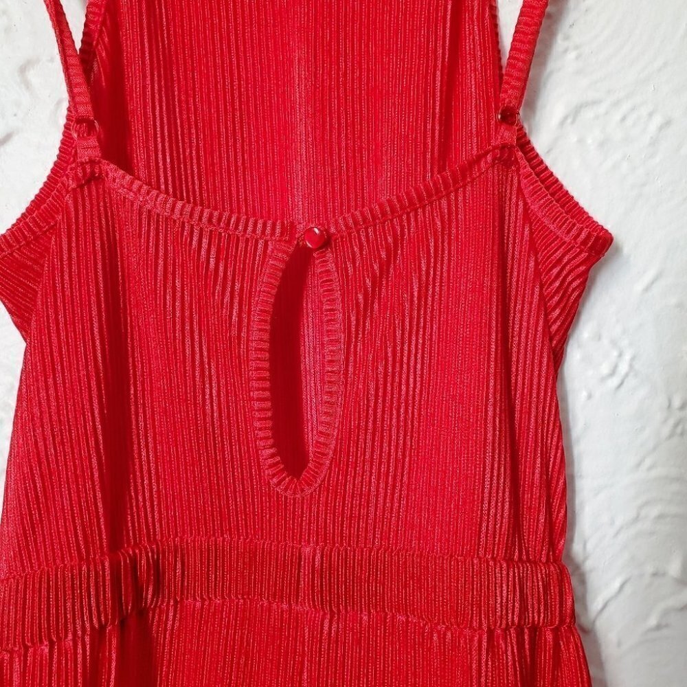 Studio Pasha Red Ribbed Jumpsuit - Picture 7 of 7